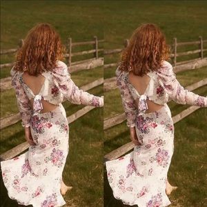 NWT For Love and Lemons Ross Floral Midi Dress